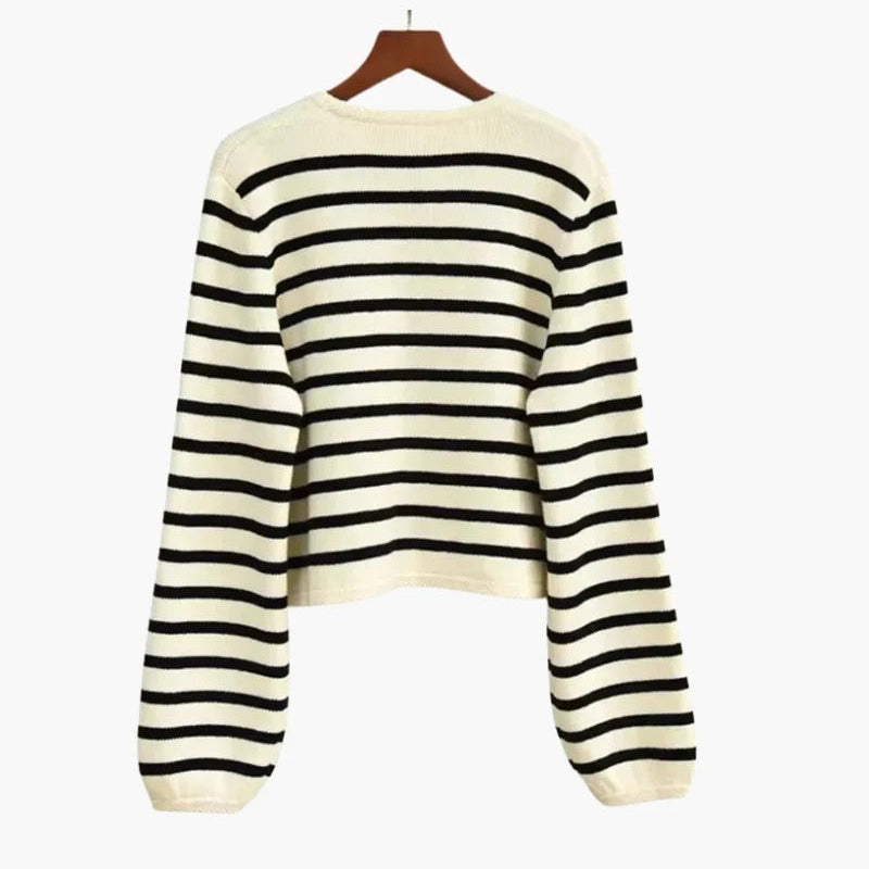 Gilet en Laine Rayé Premium