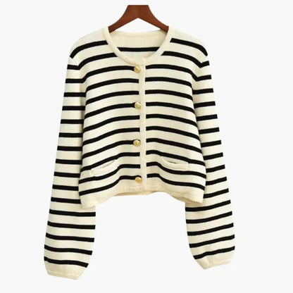 Gilet en Laine Rayé Premium
